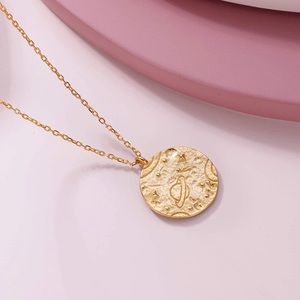 18k Gold Plated Coin Necklace
